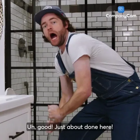 Poop Running Late GIF by CompanyCam