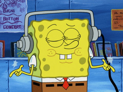 Spongebob Music GIF - Spongebob Music Headphones - Discover & Share GIFs