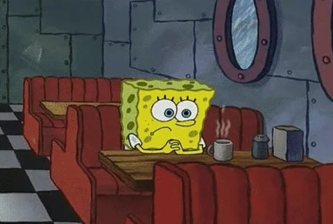 Scared Nervous GIF by SpongeBob SquarePants