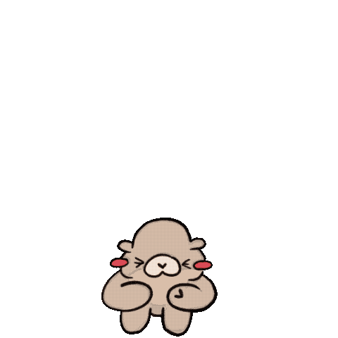 Happy Jump Sticker by Ottie and Otter