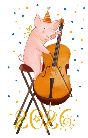 New Year Neujahr Sticker