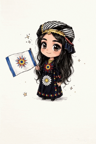 Girl Flag GIF by chaldeanmediahistory