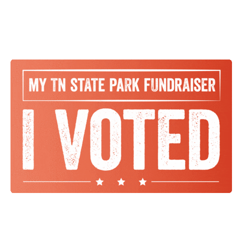 I Voted Sticker by Tennessee State Parks