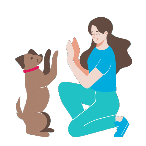 Dog Hund Sticker by Deutsche Familienversicherung