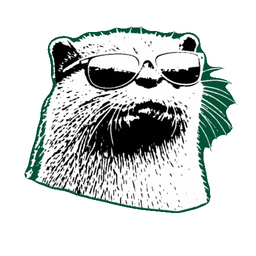 Otter Gruene Sticker