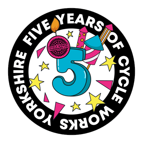 Birthday Mtb Sticker by Cycle Works Yorkshire