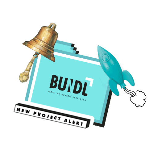 Design Contact Us Sticker by Bundl Designs