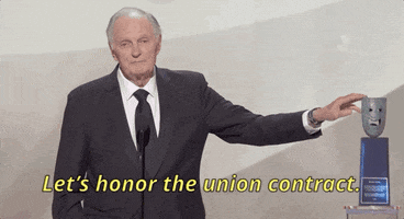 alan alda lets honor the union contract GIF by SAG Awards