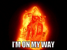 On My Way Fire GIF by Sealed With A GIF