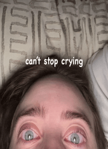 I Cant Stop Crying Billie Eilish GIF