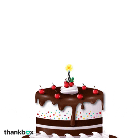 thankbox happy birthday cake bday birthday cake GIF