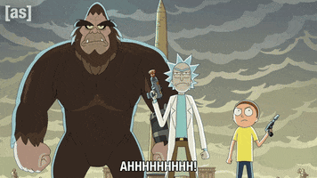 Screaming Rick And Morty GIF by Adult Swim