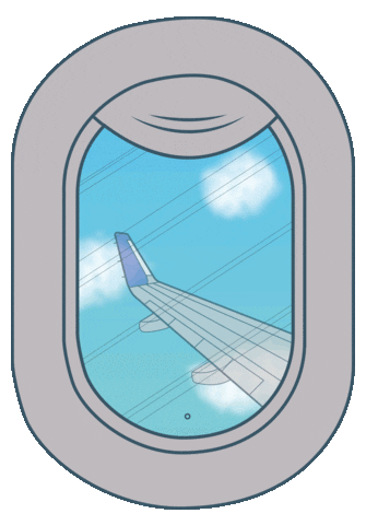 Travel Airplane Sticker