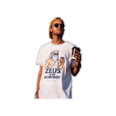 Coffee Zeus Sticker by Magic Tours Grecja