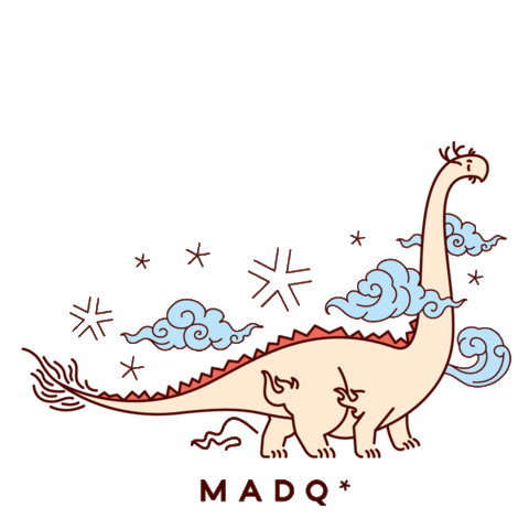 Dinosaur Sticker by MADQ_man