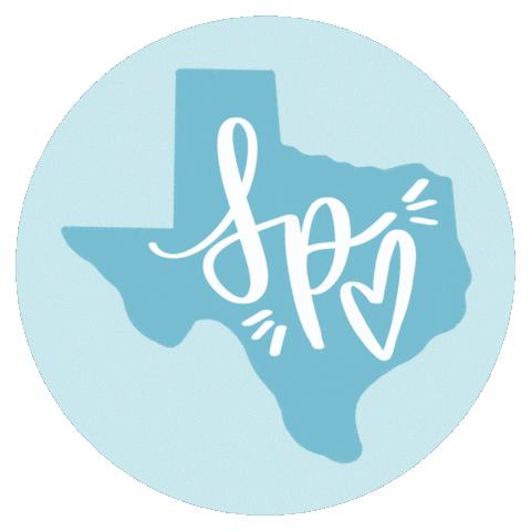 Lettering Texas Sticker
