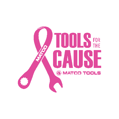 Breast Cancer Ribbon Sticker by Matco Tools