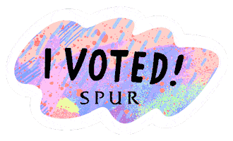 Joy Vote Sticker by SPUR_MAGAZINE