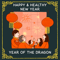 Happy and healthy new year - year of the dragon