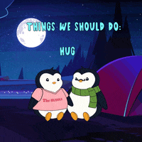 Date Night Hug GIF by Pudgy Penguins