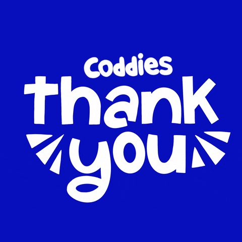 Happy Thanks GIF by Coddies