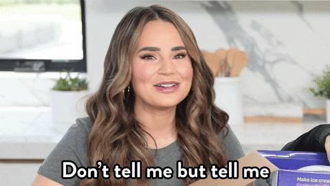 Tell Me More Go On GIF by Rosanna Pansino - Find & Share on GIPHY