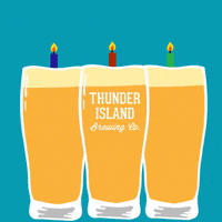 happy birthday GIF by Thunder Island Brewing Co