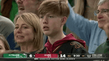 Shocked College Football GIF by Goodyear Cotton Bowl Classic