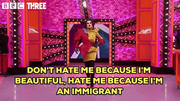 Drag Race Immigrant GIF by BBC Three