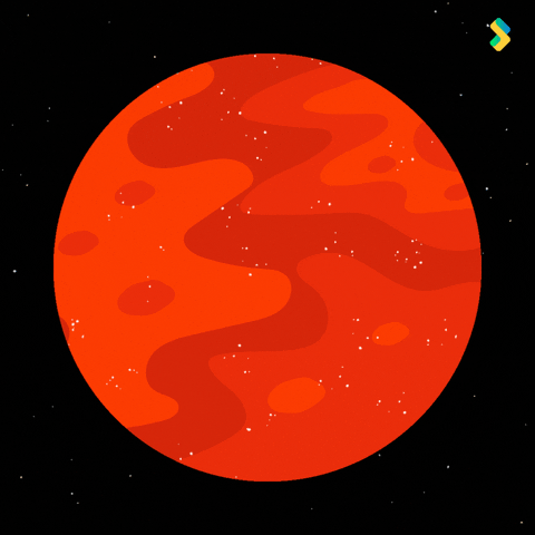 Red Planet Space GIF by Bombay Softwares