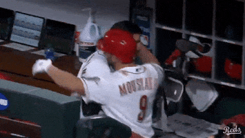 Mike Moustakas Hug GIF by Cincinnati Reds