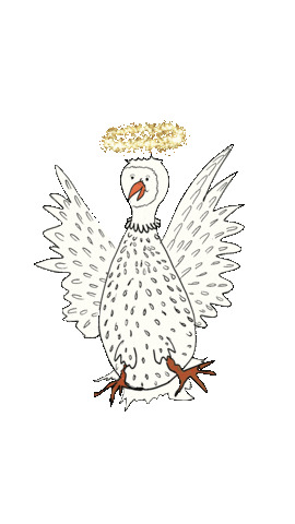 Angel Goose Sticker by Ela