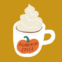 Pumpkin Spice Illustration GIF by Sophie Potter