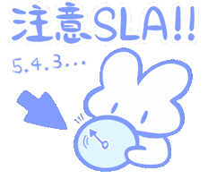 Rabbit Work Life Sticker