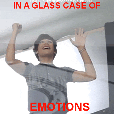 in a glass case of emotions