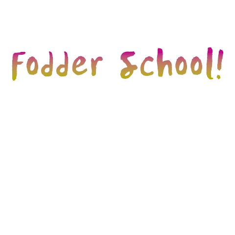Fodder School Sticker by willaworkshops