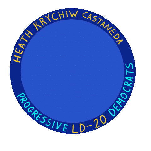 LD- 20 Progressives Democrats Sticker
