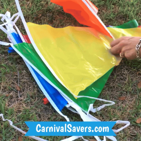 CarnivalSavers carnival savers carnivalsavers saving a pennant banner recycling carnival decorations GIF