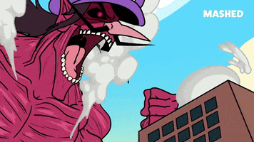 Yelling Monster Mash GIF by Mashed