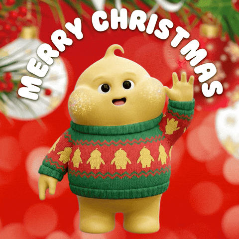Merry Christmas Hello GIF by Butter baby
