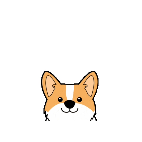 Corgi Cute Dog Sticker by Petique, Inc.