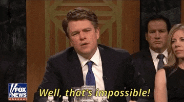 that is impossible matt damon GIF by Saturday Night Live