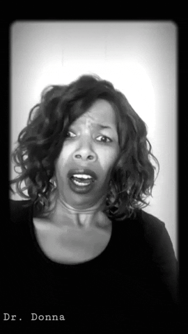 scared black and white GIF by Dr. Donna Thomas Rodgers