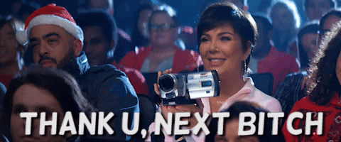 Image result for thank you next kris jenner gif