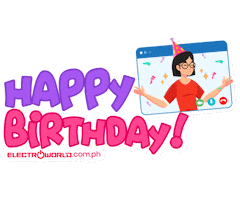 Happy Birthday Celebration Sticker by Electroworld