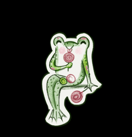 Happy Frog GIF