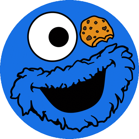 Happy Cookie Monster Sticker