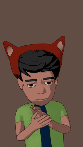 Bored Fox GIF