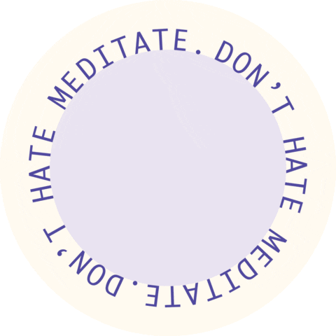 Motivation Meditate Sticker by Wabi Sabi Mx