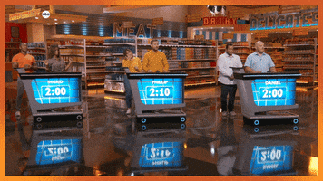 Supermarket Sweep Jump GIF by ABC Network